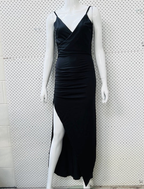StREET HEART / black tie or cocktail gown in lycra / s (3893832430372334281)