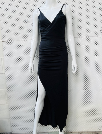 StREET HEART / black tie or cocktail gown in lycra / s (3893832430372334281)