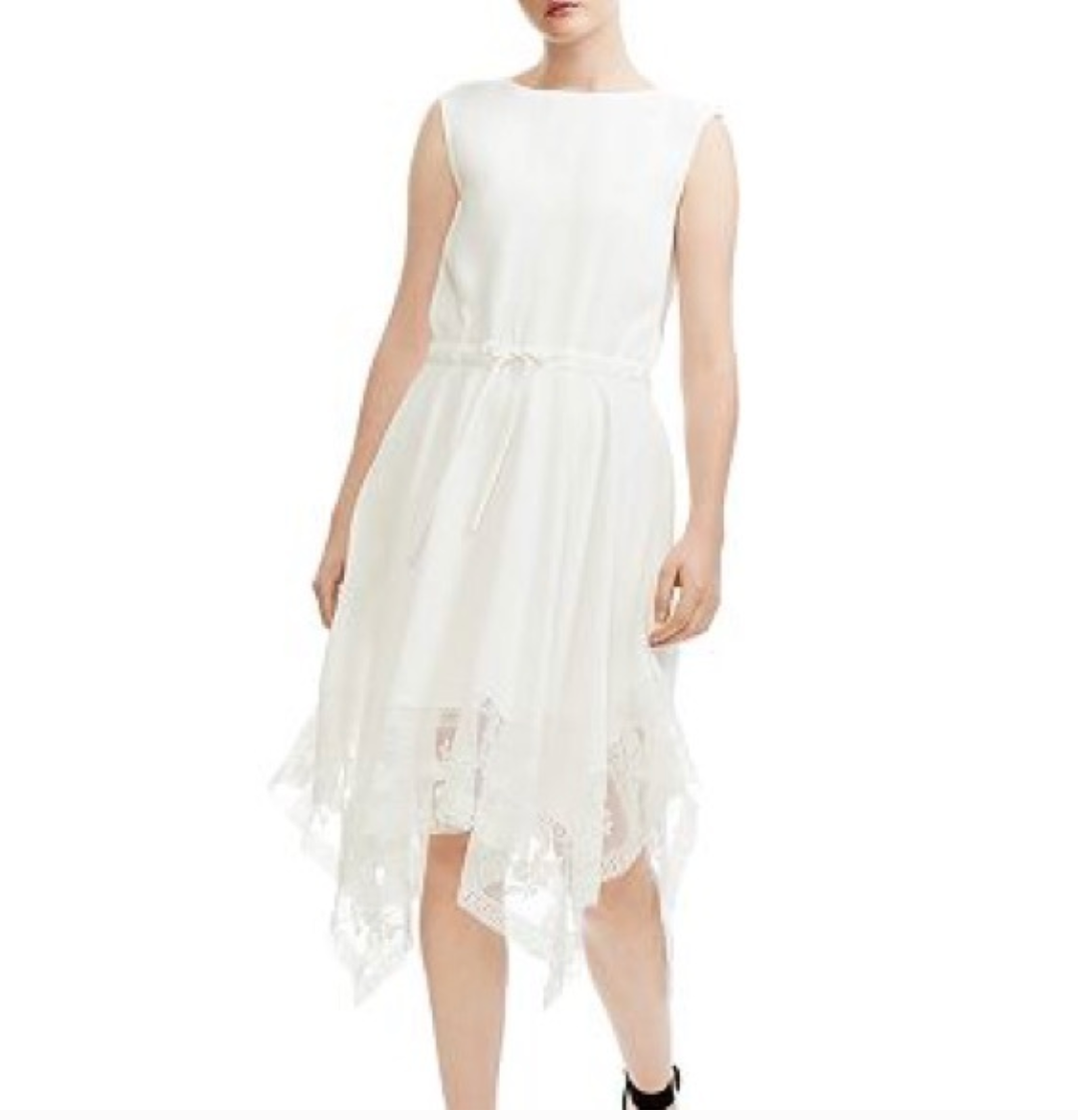 MAJE / Rushane Lace-Trimmed Handkerchief-Hem Dress / $700rrp / 3 (3893833753592515695)