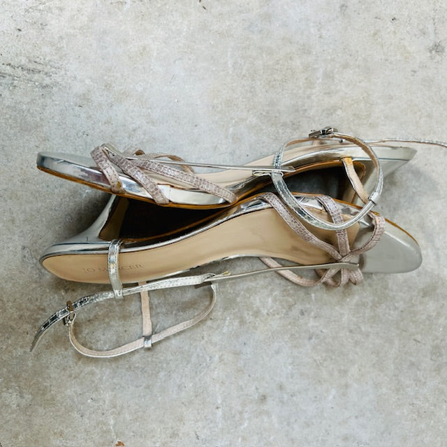 JO MERCER / silver heels / 8 (3894108122894733875)