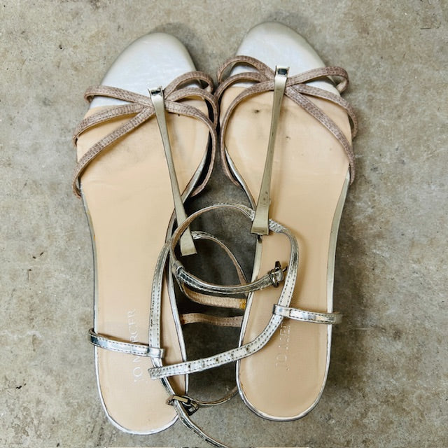 JO MERCER / silver heels / 8 (3894108136427905416)