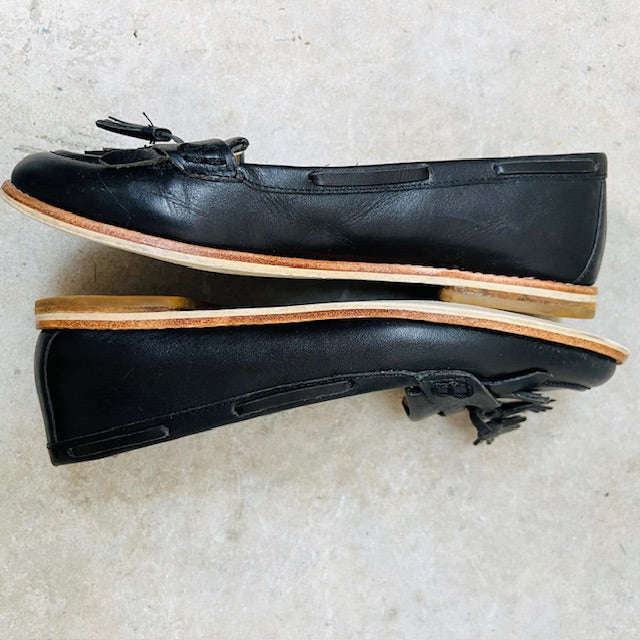 WITTNER / dark blue leather loafers / 39 (3894108179616867277)