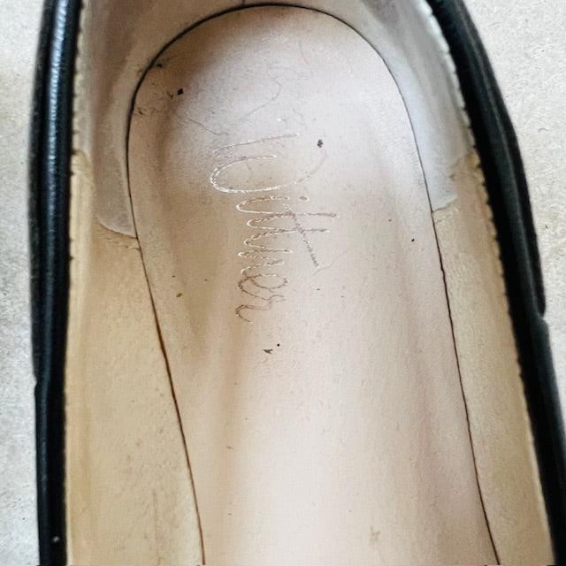 WITTNER / dark blue leather loafers / 39 (3894108182187025252)