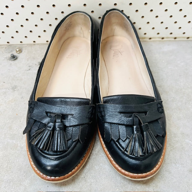 WITTNER / dark blue leather loafers / 39 (3894108183782180859)