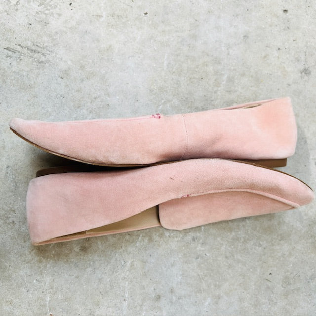 COUNTRY ROAD / pink 'katie' suede leather loafers / 39 (3894108215584522022)