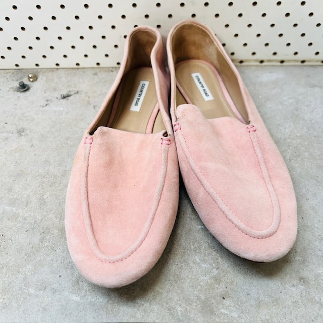 COUNTRY ROAD / pink 'katie' suede leather loafers / 39 (3894108218416152613)