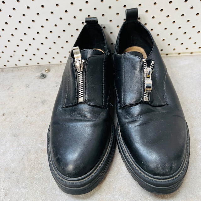 ISABELLA ANSELMI / black zip derby shoes / 39 (3894108238241577861)