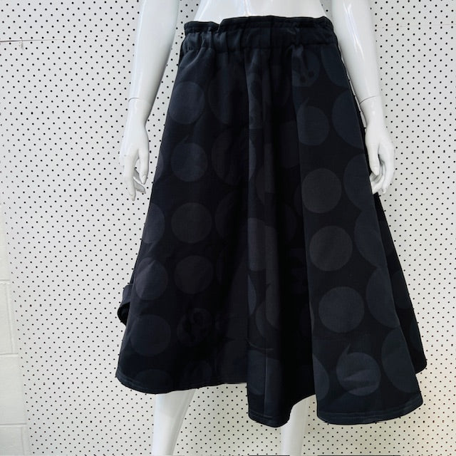 LILY / full skirt with large embossed circles / L (3894108260762742928)