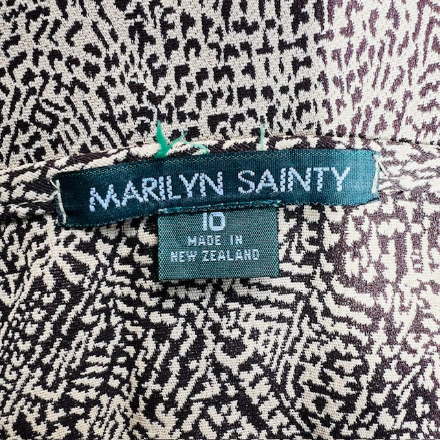 1990s nz vintage / MARILYN SAINTY / wrap skirt / 10 / made in nz (3894108344120378128)