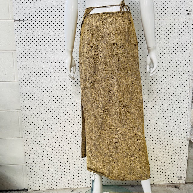 1990s nz vintage / MARILYN SAINTY / wrap skirt / 10 / made in nz (3894108346099019657)