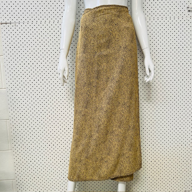 1990s nz vintage / MARILYN SAINTY / wrap skirt / 10 / made in nz (3894108349765067618)