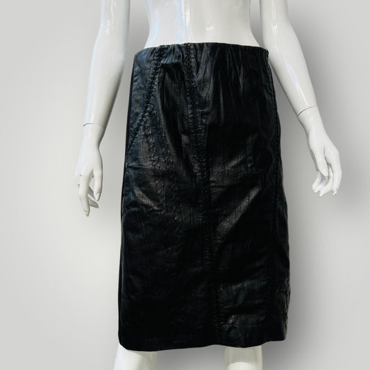 VERGE / leather front skirt / 14 (3894272270344026282)