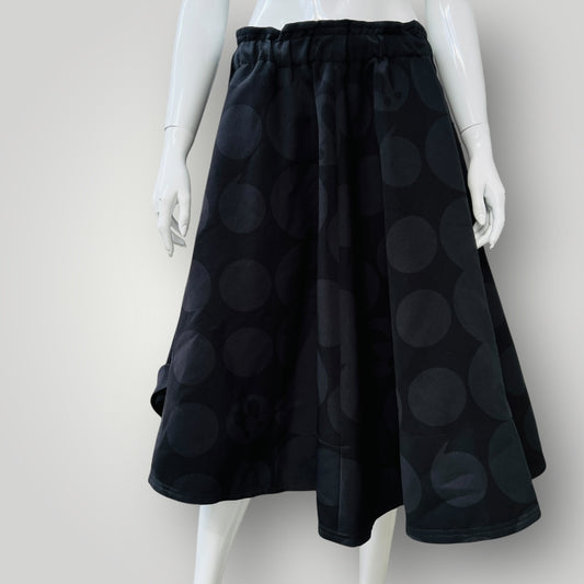 LILY / full skirt with large embossed circles / L (3894272300607984138)