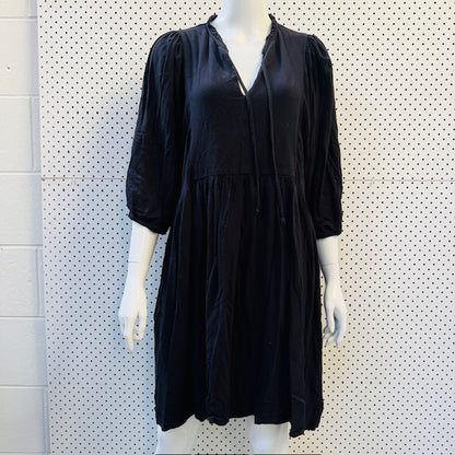 navy blue / babydoll dress / m/l (3894342035364345014)