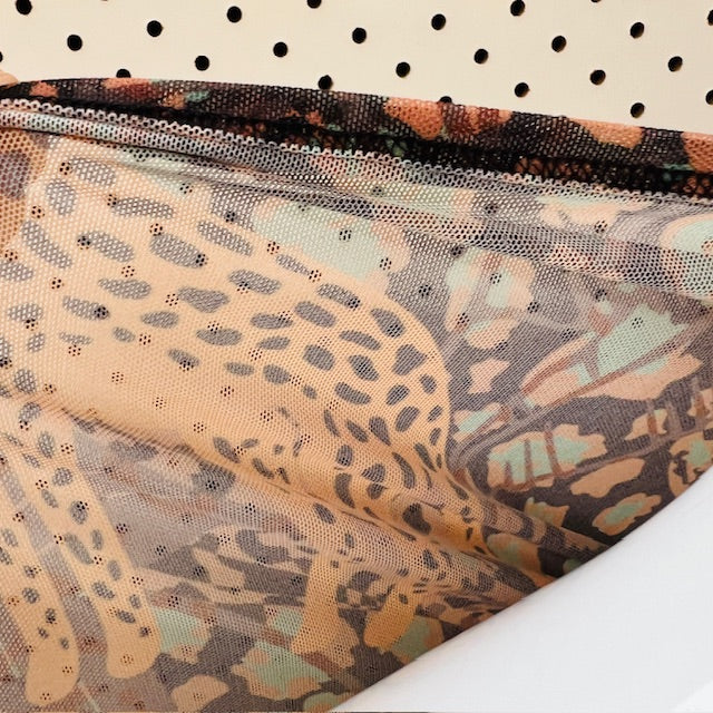 mesh / top with tigers / M/L (3894552654056671920)