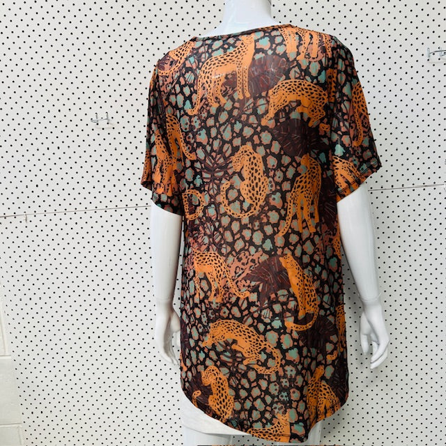 mesh / top with tigers / M/L (3894552656085989584)