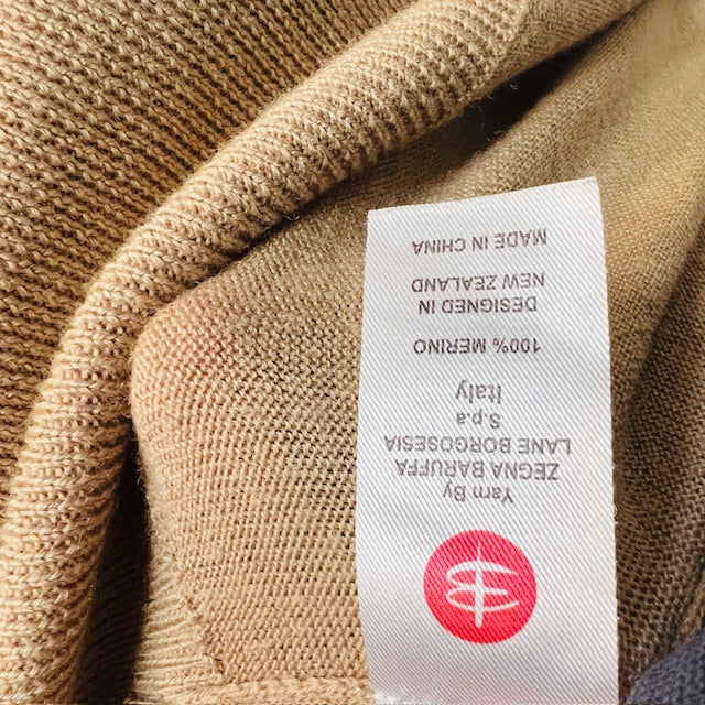 SILLS / brown merino cardigan / m (3894552682965530895)