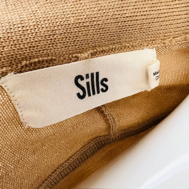 SILLS / brown merino cardigan / m (3894552695024313298)