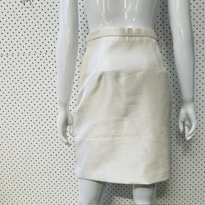 CAMEO COLLECTIVE / white assymetrical mini skirt / s (3894552719886735185)