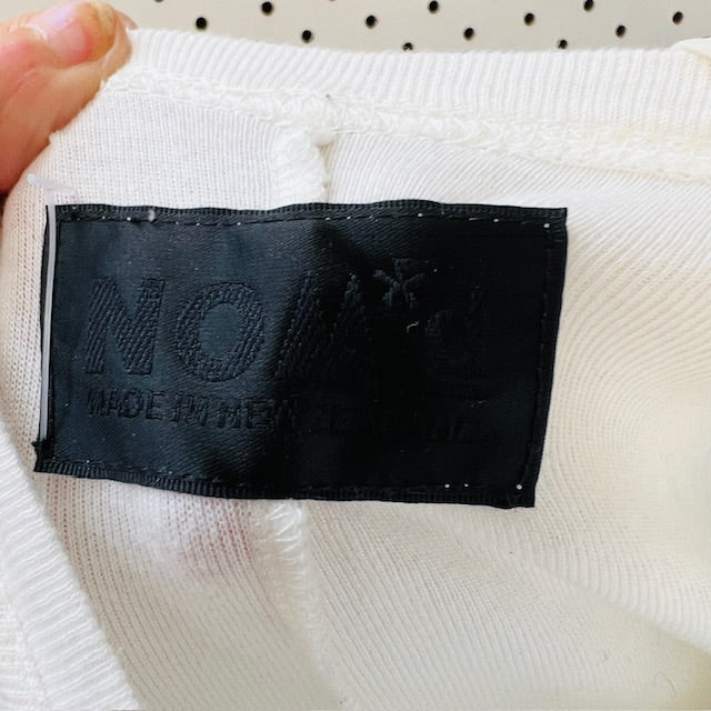2000s nz vintage / NOM*D / white silk dress / 10 (3894552751505246625)