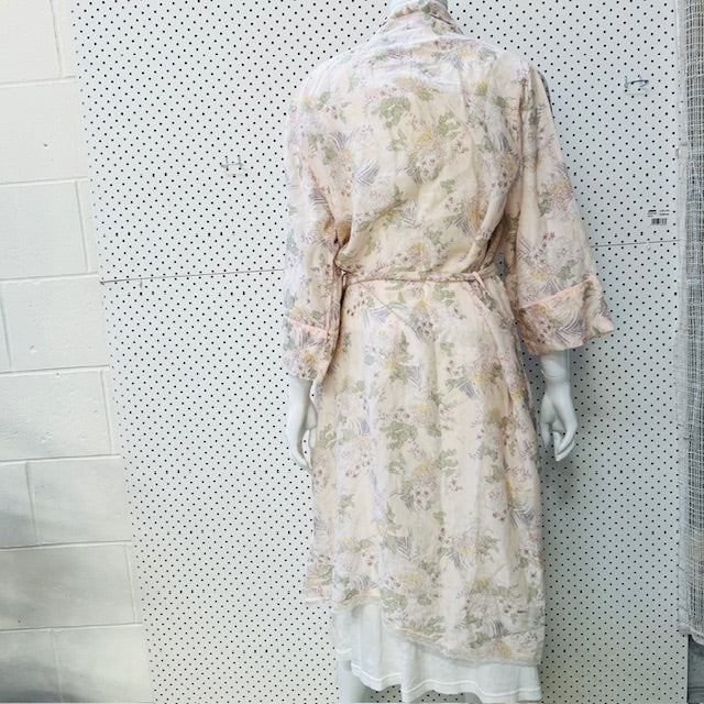 PAPINELLE / 'LAYLA' midi robe in silk / L / $185rrp (3894552768545677325)