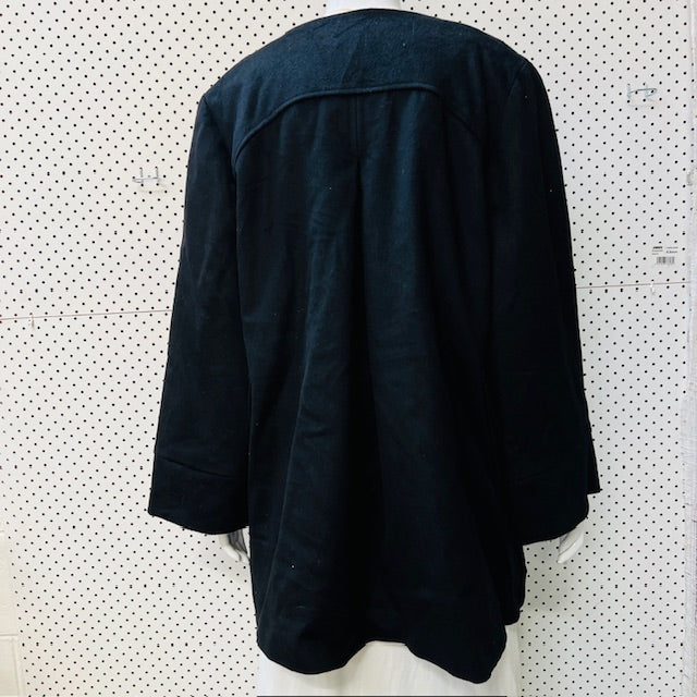 KINGAN JONES / 100% wool coat / 14 / made in nz (3894552778244989461)
