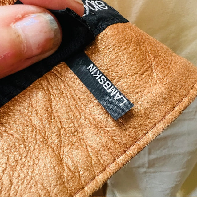 1990s nz vintage / CAROLINE MOORE / leather belt / made in nz / m (3894552803472655538)
