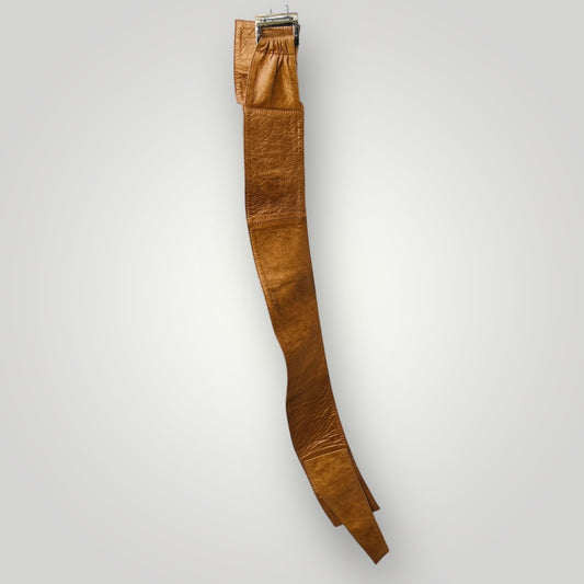1990s nz vintage / CAROLINE MOORE / leather belt / made in nz / m (3894553001426052581)