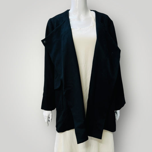 KINGAN JONES / 100% wool coat / 14 / made in nz (3894553013710566201)