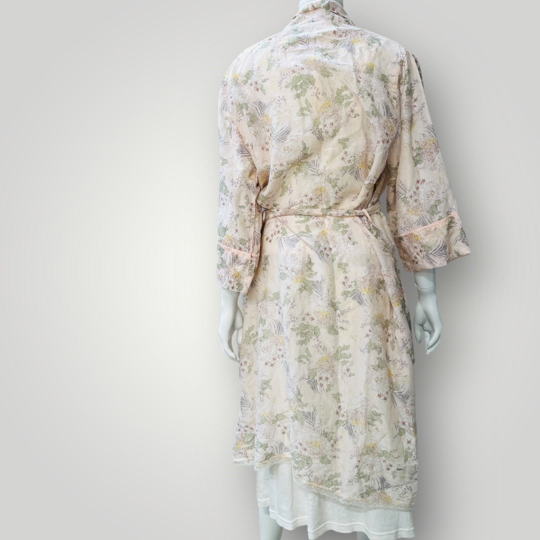 PAPINELLE / 'LAYLA' midi robe in silk / L / $185rrp (3894553016996415646)