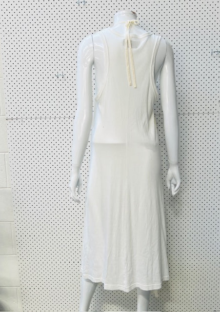2000s nz vintage / NOM*D / white silk dress / 10 (3894705642487430911)