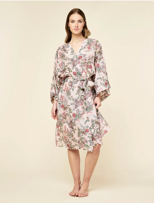 PAPINELLE / 'LAYLA' midi robe in silk / L / $185rrp (3894707824912920585)