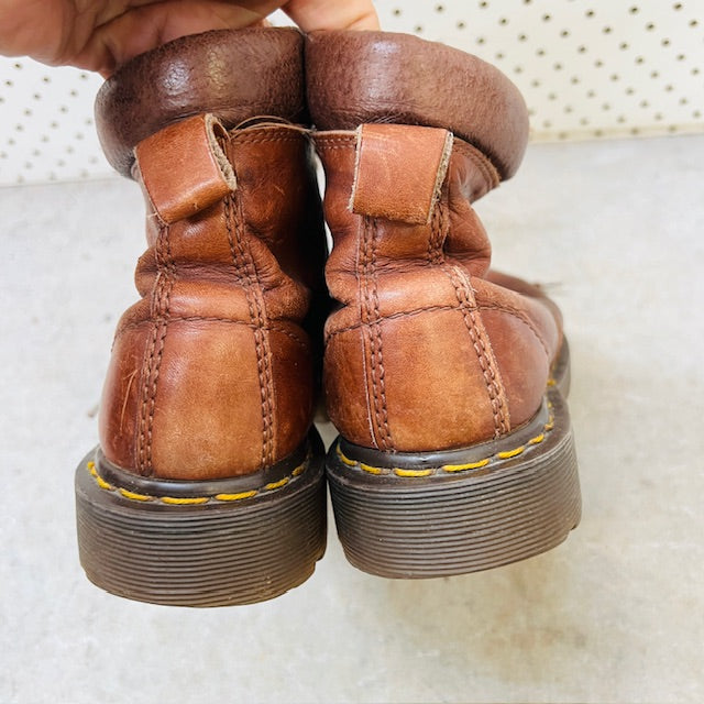 1990s vintage / dr martens brown 939 boots / made in england / 39 (3894777311122463383)