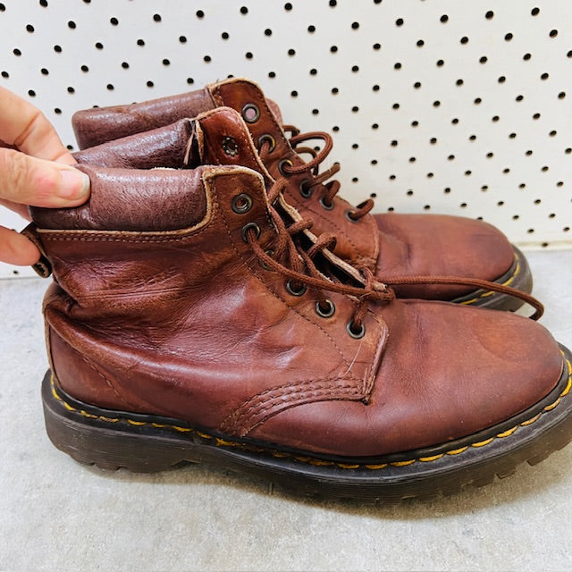 1990s vintage / dr martens brown 939 boots / made in england / 39 (3894777314332079282)