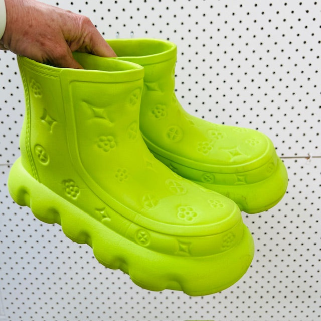 croc - like boots with LV patterning / 38/39 (3894777333173143604)