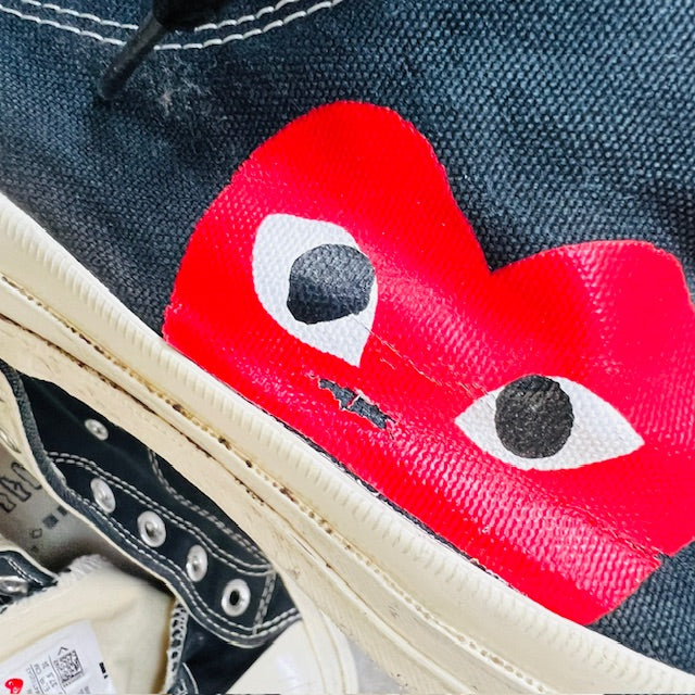 COMME DES GARCONS PLAY x CONVERSE / high tops / 37.5 (3894777365165487479)