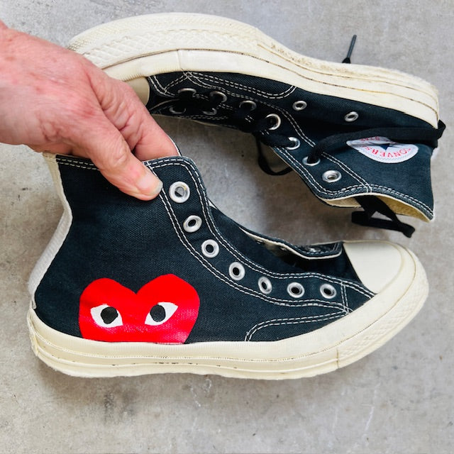 COMME DES GARCONS PLAY x CONVERSE / high tops / 37.5 (3894777378012385965)