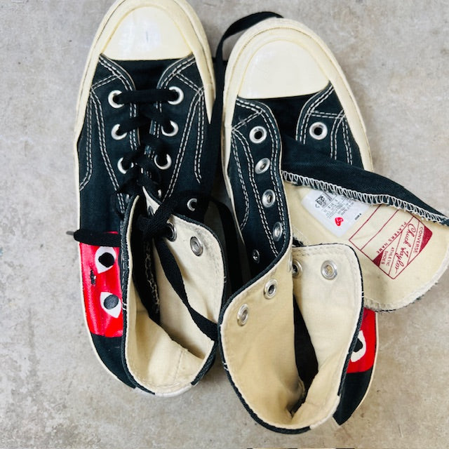 COMME DES GARCONS PLAY x CONVERSE / high tops / 37.5 (3894777381133853812)