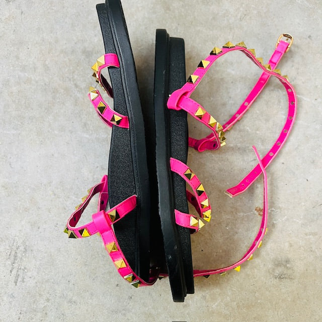 DECJUBA / pink gladiator sandals / 39 (3894777387992865268)