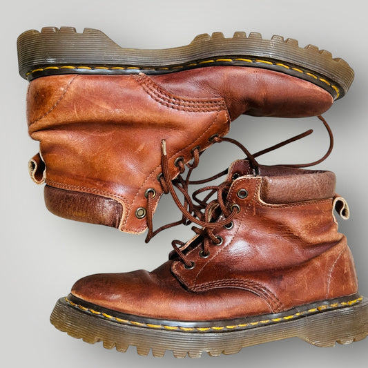 1990s vintage / dr martens brown 939 boots / made in england / 39 (3894777670905202655)