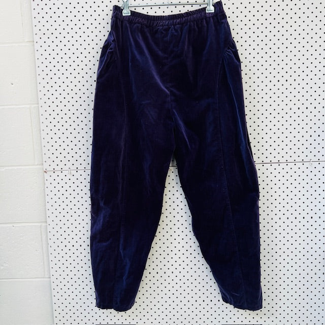 1980s vintage / purple velvet balloon pants / s (3894814929645072063)