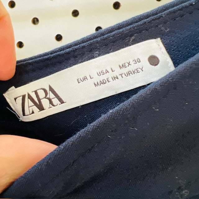 ZARA / balloon leg pants in blue / L (3894814971326414045)