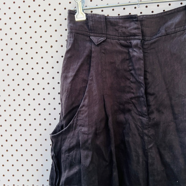 AJE / high waisted linen pants in black / s (3894814982262073615)