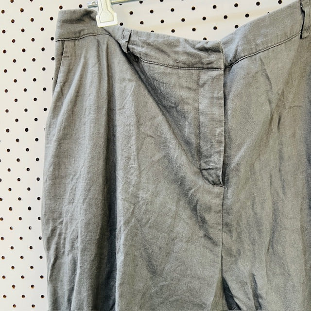 JOHN LEWIS / wide legged linen pants in grey / 14 (3894815012474611970)