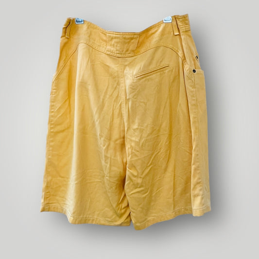 1990s nz vintage / VSSP yellow shorts / 14 / made in nz (3894815340697100560)