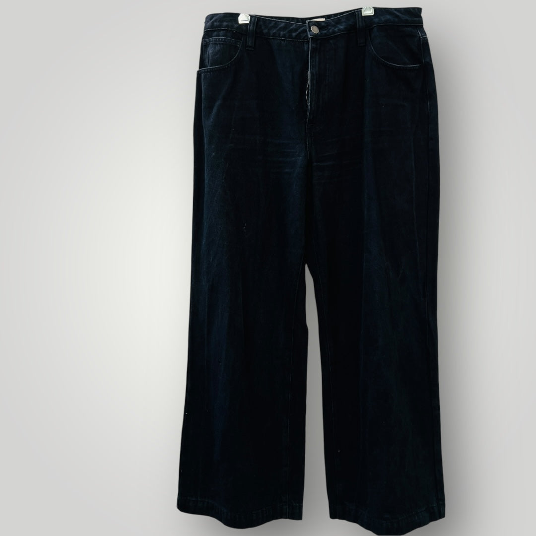 GORMAN / wide legged black jeans / 16 (3894815347773554669)