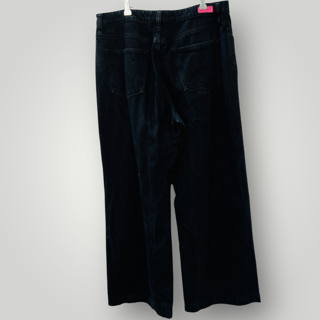 GORMAN / wide legged black jeans / 16 (3894815351419545837)