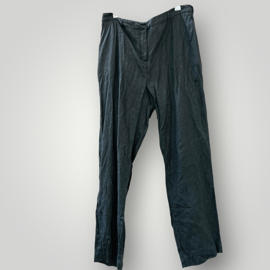 JOHN LEWIS / wide legged linen pants in grey / 14 (3894815354334874109)