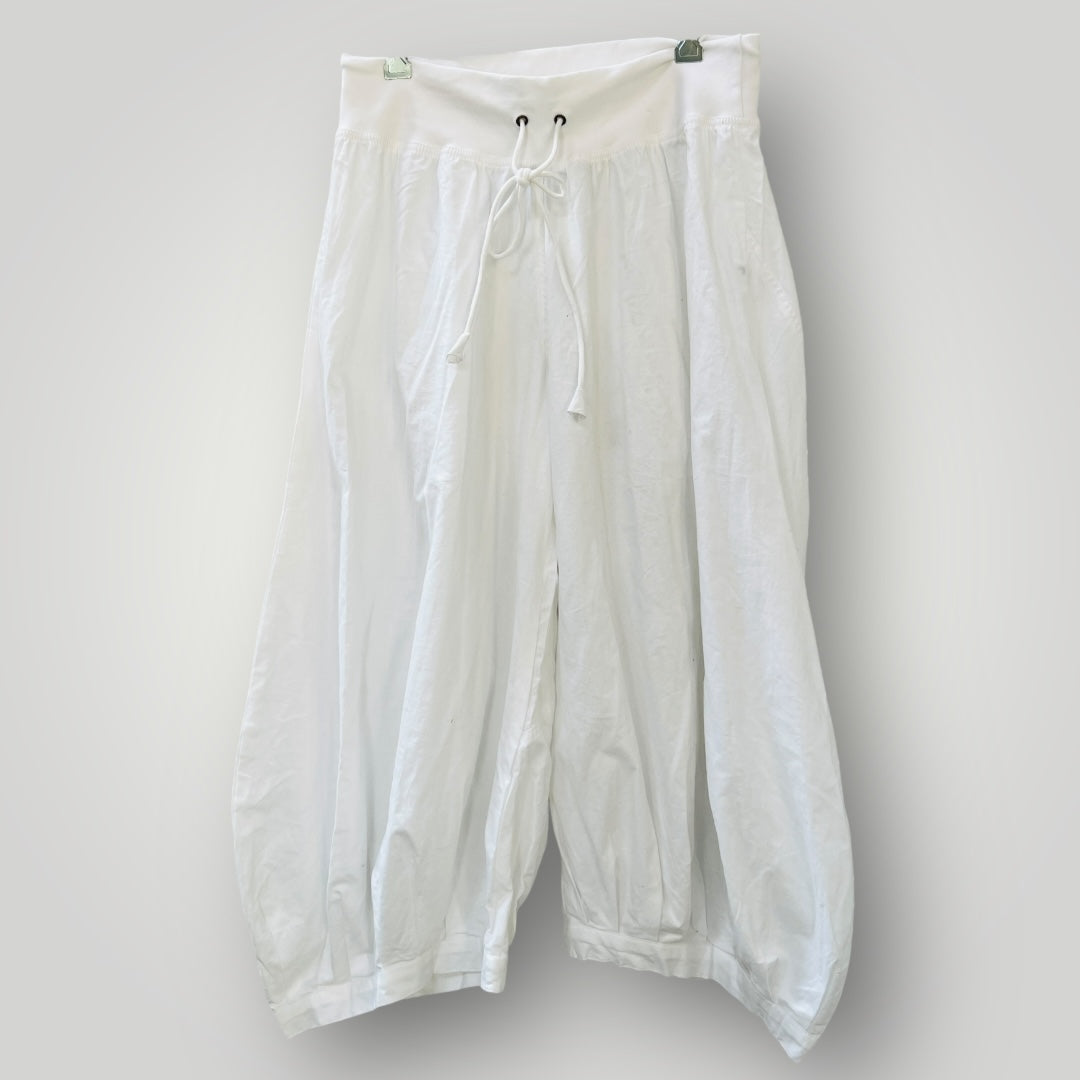 BOOM SHANKAR / 'guru' parachute pants in white / 12 (3894815373493460776)