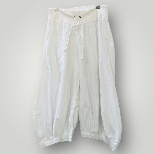 BOOM SHANKAR / 'guru' parachute pants in white / 12 (3894815373493460776)